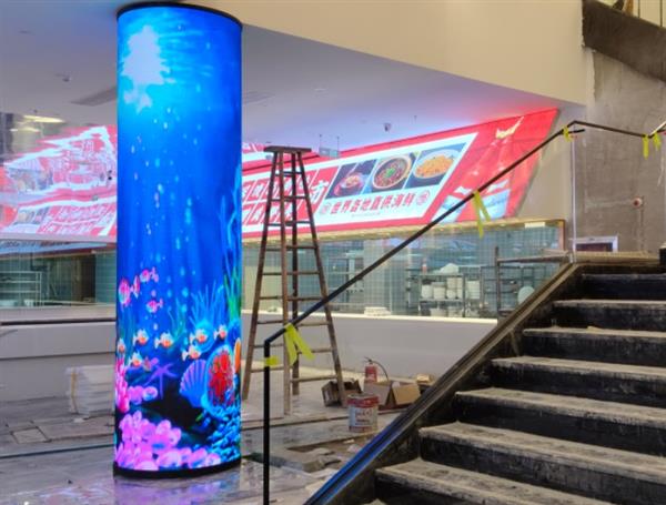 大廳圓柱顯示屏